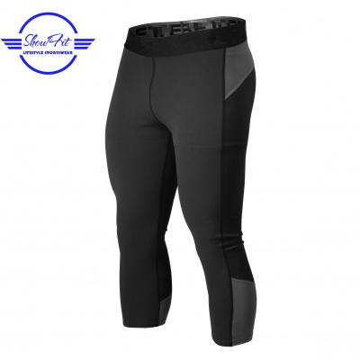 China OEM Antibacterial Factory Custom Men's Compression Tights Wholesale Gym Fitness Gaiters for sale