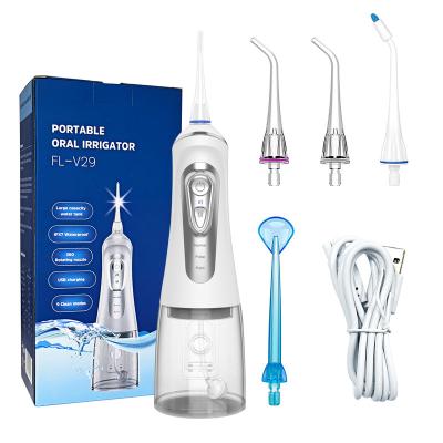 China Outdoor Water Flosser For Teeth Cleaner 320ML Cordless Electric Flosser Dental Oral Irrigator With 9 Working Modes for sale