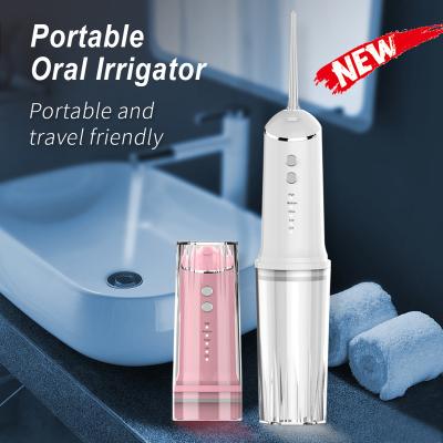 China Hotel Cordless Travel water Flosser for Teeth Rechargeable Portable Oral Irrigator ,Travel with 4 nozzles for sale