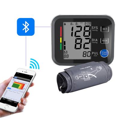 China Blue Blood Pressure Monitor 2 User Selection Digital Electronic Wireless Automatic Tooth Arm Blood Pressure Monitor for sale