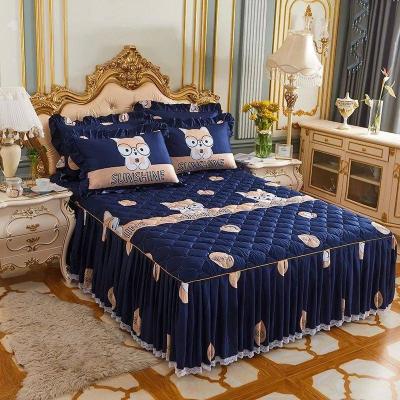 China Newest Design Nondisposable Bed Skirt Fitted Sheet Blanket Cover Device Bed Cap for sale