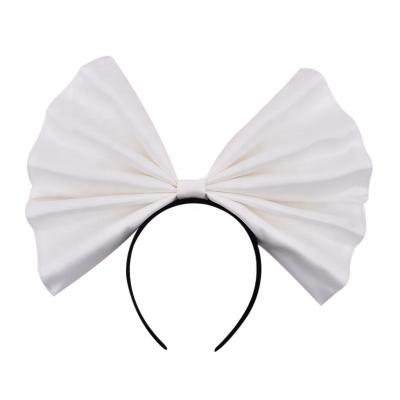 China Fabric Material Large Bow Party Headband Decoration Supply For Women for sale