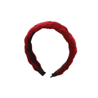 China 2022 New Hair Decoration Fashion Ladies Christmas Plush Hair Band for sale