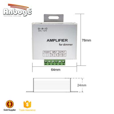 China For Single Color LED Strip Amplifier For LED Dimmer 6A 5V- 24V For LED Strip Ribbon Tape for sale