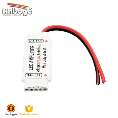 China For RGBW LED Strip RGBW Mini Amplifier 5V-24V For RGBW LED Strip Ribbon Strip 5 Pin for sale