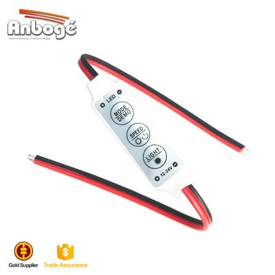 China For Single Color Led Strip Mini DC 12V Controller 3 Keys Dimmer For Single Color LED Strip for sale