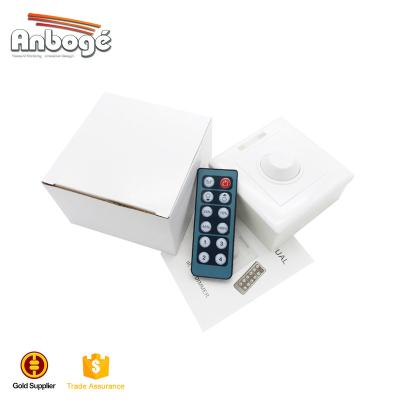 China For Single Color Led Strip DC 12V-24V 16A Single Color Wall Dimmer With 12 IR Key Remote For LED Strip Lights for sale