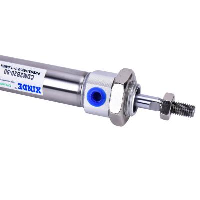 China Hotels Sell Cdm2b High Quality Micro Air Cylinder Stainless Steel Pneumatic Body And Long Stroke Pneumatic Cylinders Wholesale Seal for sale