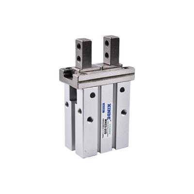 China Garment Shops 10d 16d 20d 25d 32d 40d Mhz2 Double Cylinder Aluminum Air Acting Finger Clamps Pneumatic Parallel Gripper for sale