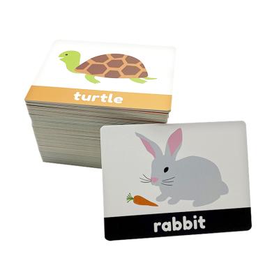 China Hot Selling Children's Education Entertainment And Card Fruit Reading Picture Instruction Teaching Cognitive Flash Card for sale