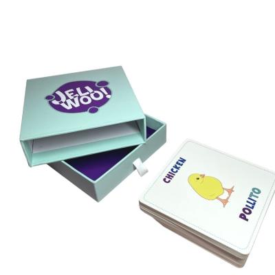 China Entertainment Flash Cards Like Playing Cards With Draw Box Instant Christmas Cards Arabic Study for sale