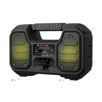 China No wireless outdoor portable rechargeable KTS-1190 speakers with fm/usb radio for sale