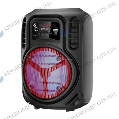 China No Knots DJ Party Wireless Portable BT Outdoor Speakers With TWS&FM&USB 6.5 Inch KTS-1511 Factory Price for sale