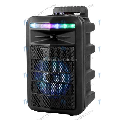 China No Knots DJ Party Wireless Portable BT Outdoor Speakers With TWS&FM&USB 6.5 Inch KTS-1342 Factory Price for sale