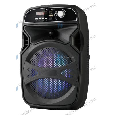 China No Knots DJ Party Wireless Portable BT Outdoor Speakers With TWS&FM&USB 6.5 Inch KTS-1061 Factory Price for sale