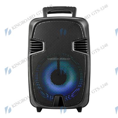 China No Knots DJ Party Wireless Portable BT Outdoor Speakers With TWS&FM&USB 8 Inch GTS-1248 Factory Price for sale