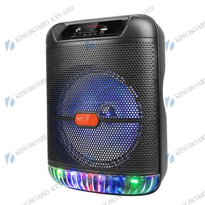 China No Knots DJ Party Wireless Portable BT Outdoor Speakers With TWS&FM&USB 8 Inch Price KTS-1522factory for sale