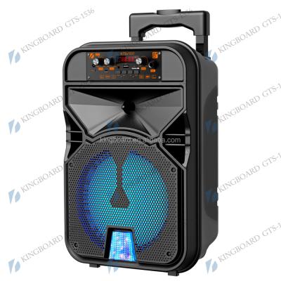 China No Knots Wireless Portable Outdoor Party Multifunctional BT DJ Trolley Speaker With TWS&FM&USB 8 Inch KTS-1531 Factory Price for sale