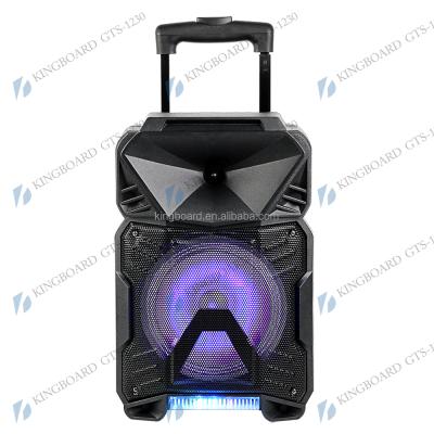 China No Knots Wireless Portable Outdoor Party Multifunctional BT DJ Trolley Speaker With TWS&FM&USB 8 Inch KTS-1230 Factory Price for sale