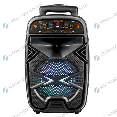 China No Knots Wireless Portable Outdoor Party Multifunctional BT DJ Trolley Speaker With TWS&FM&USB 8 Inch KTS-1125 Factory Price for sale