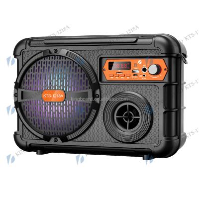 China No Knots DJ Party Wireless Portable BT Outdoor Speakers With TWS&FM&USB 6.5 Inch KTS-1218A Factory Price for sale