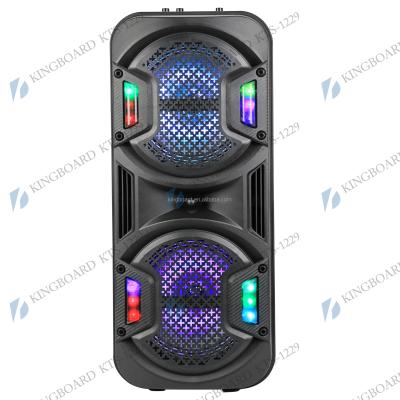 China No Knots DJ Party Wireless Portable BT Outdoor Speakers With TWS&FM&USB Dual 8 Inch Factory Price KTS-1229 for sale