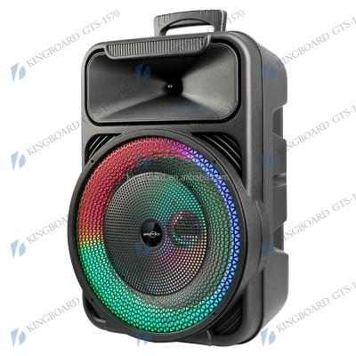 China No Knots Wireless Portable Outdoor Party Multifunctional BT DJ Trolley Speaker With TWS&FM&USB 12 Inch GTS-1570 Factory Price for sale