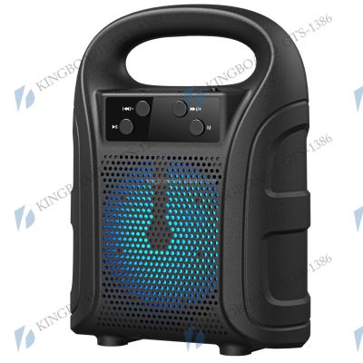 China No Nodes BT Wireless Portable Outdoor Lightweight Speaker With TWS&FM&USB 4 Inch GTS-1386 Factory Price Wholesale OEM for sale