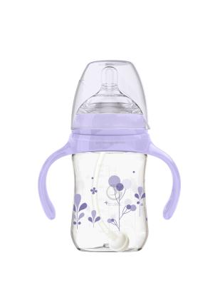 China 240ml BPA Free Safe Food Contact Grade PP Feeding Bottle Kids Baby Bottle Milk Bottle (Without Straw Set) for sale