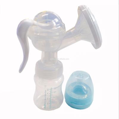 China Factory Price BPA Free Breast Pump Manual Baby Milk Pump Feeder Pump With Baby Bottle for sale