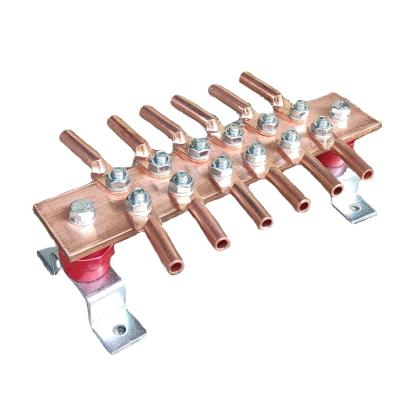 China Earth Protection Material Electrical Grounding Bar Copper Busbars with lug for sale