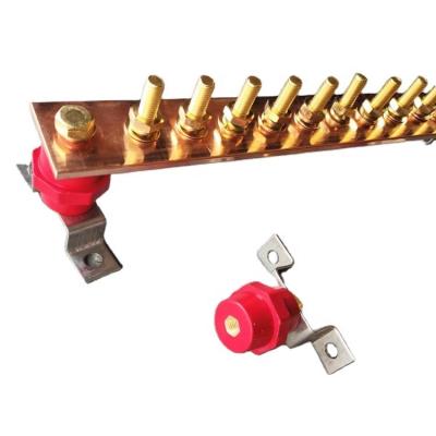 China China Factory Wholesale Electrical Earth Grounding Bus Bar System Solid Copper Flat Busbar Te koop