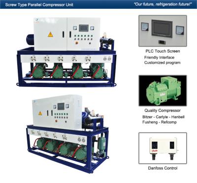 China Congelador de ráfaga de la unidad 220V/1P/60Hz del compresor de la cámara fría de Carlyle Danfoss Fusheng en venta