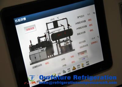 China VFD NH3-CO2-Kühlanlage für Raum des Gefrierschrank--55 Celsius zu verkaufen