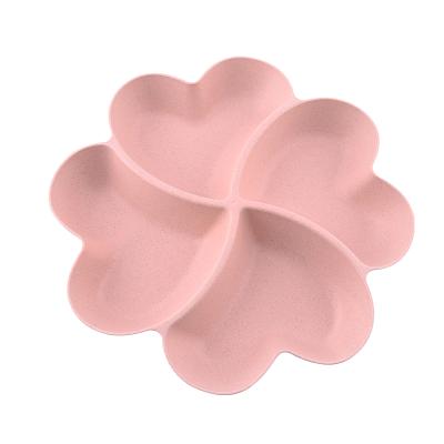 China Flower Shape Fruit Dish Melon Seed Dish Fruit Dish Melon Seed Dish Fruit Snack Candy Candy Fruit Box Multi-Lattice Sustainable Cheap Dry Dish for sale