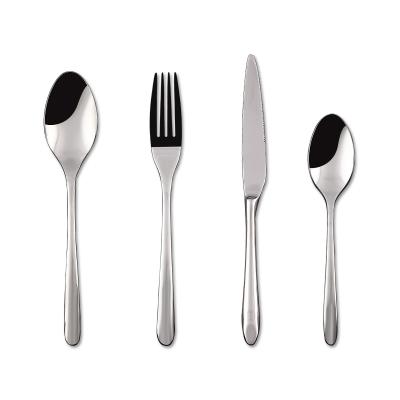 China Viable Hot Sales Restaurant Flatware Set Silver Dinner Spoons Knife 18/8 Stainless Steel Forks And Cutlery for sale