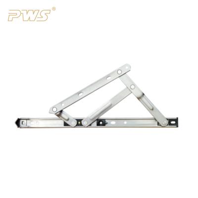 China UPVC / aluminum casement or sus304 stainless steel window hinge top hung friction stay hinge stay opening hinge Five-bar friction stay top hinge for sale