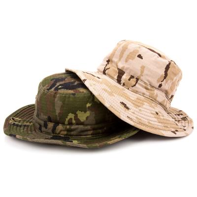 China Character Mens Wide Boonie Hat Camouflage Bucket Brim Fisherman Hat for sale