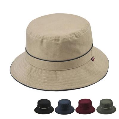 China Character Mens Womens Cotton Canvas Bucket Fisherman Hat for sale