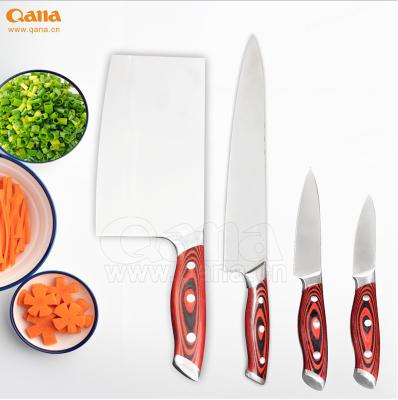 China QANA Germany Style Discount Promotion VG10 Damascus Gift Case Stainless Steel Restaurant Knife Viable Set for sale