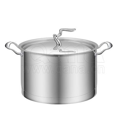 China QANA Factory OEM Manufacturer Stainless Steel Non Stick Viable High Quality Non Stick Cookware Hot Pot Utensils Cooking Pots Supplier for sale