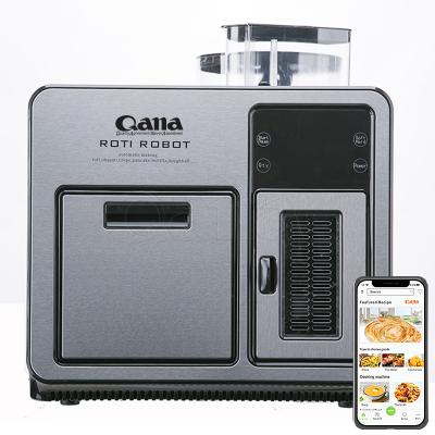 China QANA Factory Wholesale OEM Roti Robot Chapati Machine Commercial Electric Non-stick Kitchen Robot Maker Automatic Pancake Maker for sale