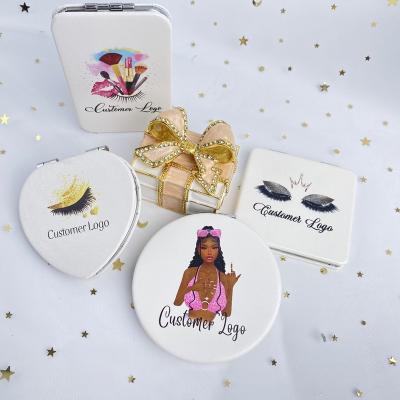 China China Manufacturer Wholesale Beauty Supply Mini Mirror Customized Pink Pocket Makeup Mirror Custom Logo Mini Sellers for sale