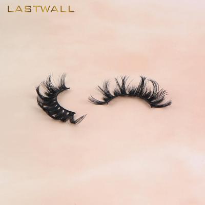 China 2022 Natural Soft Super Curly Hot Selling Strip Eyelash Group Full Lashes 3D Fluffy Eyelashes Wholesale Natural Seller Eyelash Length Custom Packing for sale