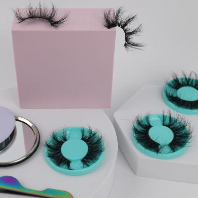 China Long Natural Long Strands 25mm 5d Mink Eyelash For Sale 5d Mink Lashes Dramatic 5d Eyelash Packaging Custom Cruelty Free Vegan Eyelash 25mm for sale