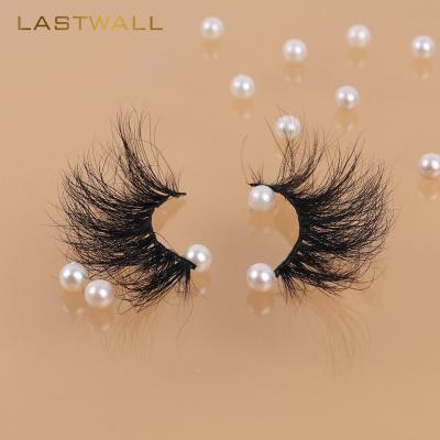 China Dramatic 25mm Long Natural Mink Eyelash Wholesale Vendor Customized Vegan Fluffy Cruelty Free Lashes Packaging Boxes Mink 5d Lashes for sale