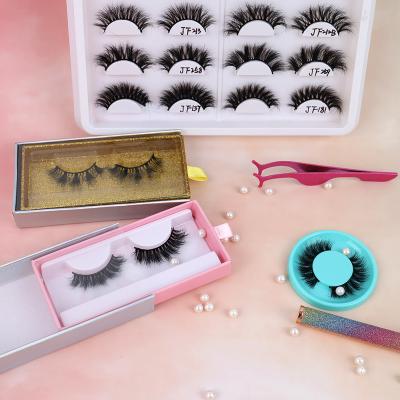 China New Design Faux Mink Russian Lashes 3d Long Winged Strip Eyelash Wholesale Natural Deep Curl D Ring Eyelash Long for sale