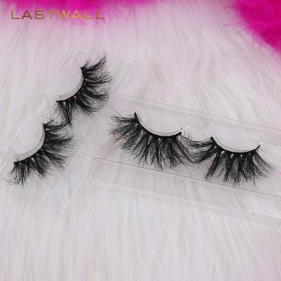 China Long 25mm Full Premium Handmade Wholesale Natural Fluffy 5d Dramatic Mink Eyelashes Strip Lashes Mink 3d Eyelashes Lashes3d Seller for sale