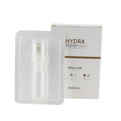 China Skin Rejuvenation ISO13485 EO gas sterilization 64needles hydra roller derma golden stamp with ampoules bottle for sale