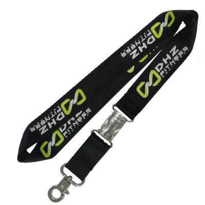 China Automotive Custom Personalized Two Color Polyester Neck Unique Braided Lanyard Strap Nylon Jacquard Phone Lanyard for sale